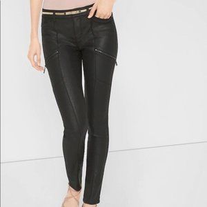 WHBM Coated Skinny Jeans - Size 0